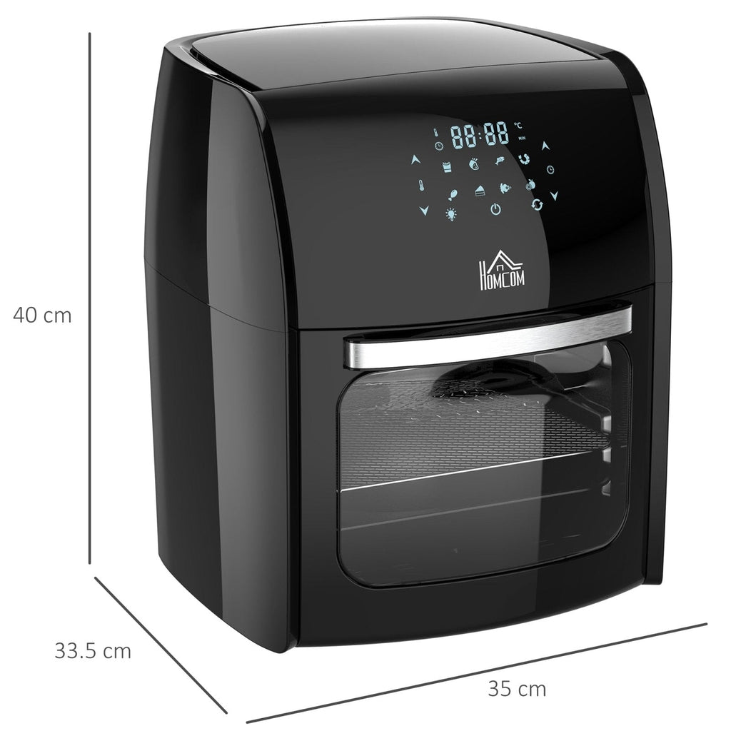 12L 8 in 1 Digital Air Fryer Oven with Rapid Air Circulation - Black-2