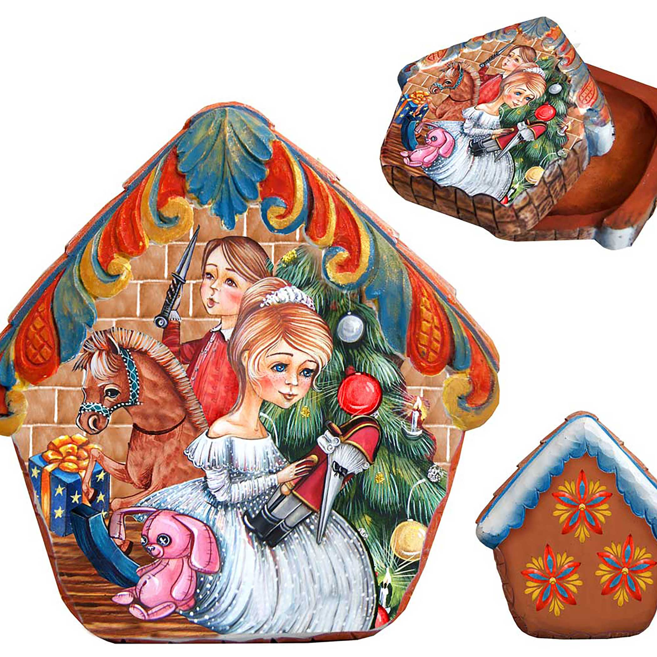 Christmas Morning Wrapped Wishes Dome Box by G. DeBrekht 585722