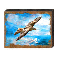 Flying Hawk Art Wooden Wall Art by Nature Wonders - Nature Wildlife Decor  - 95295B