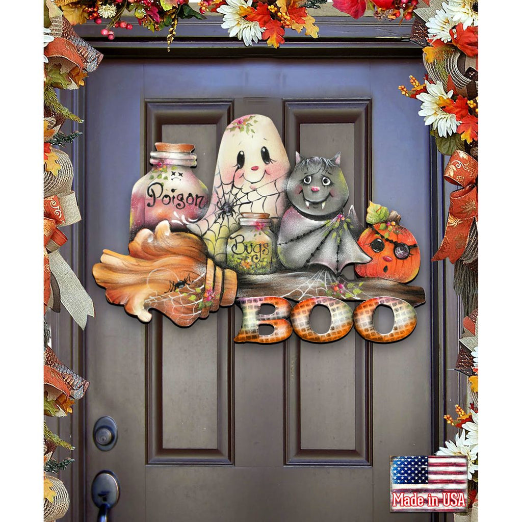 Brunhilda's Broom! Halloween Door Decor by Jamie Mills-Price - Thanksgiving Halloween Decor - 8457411H