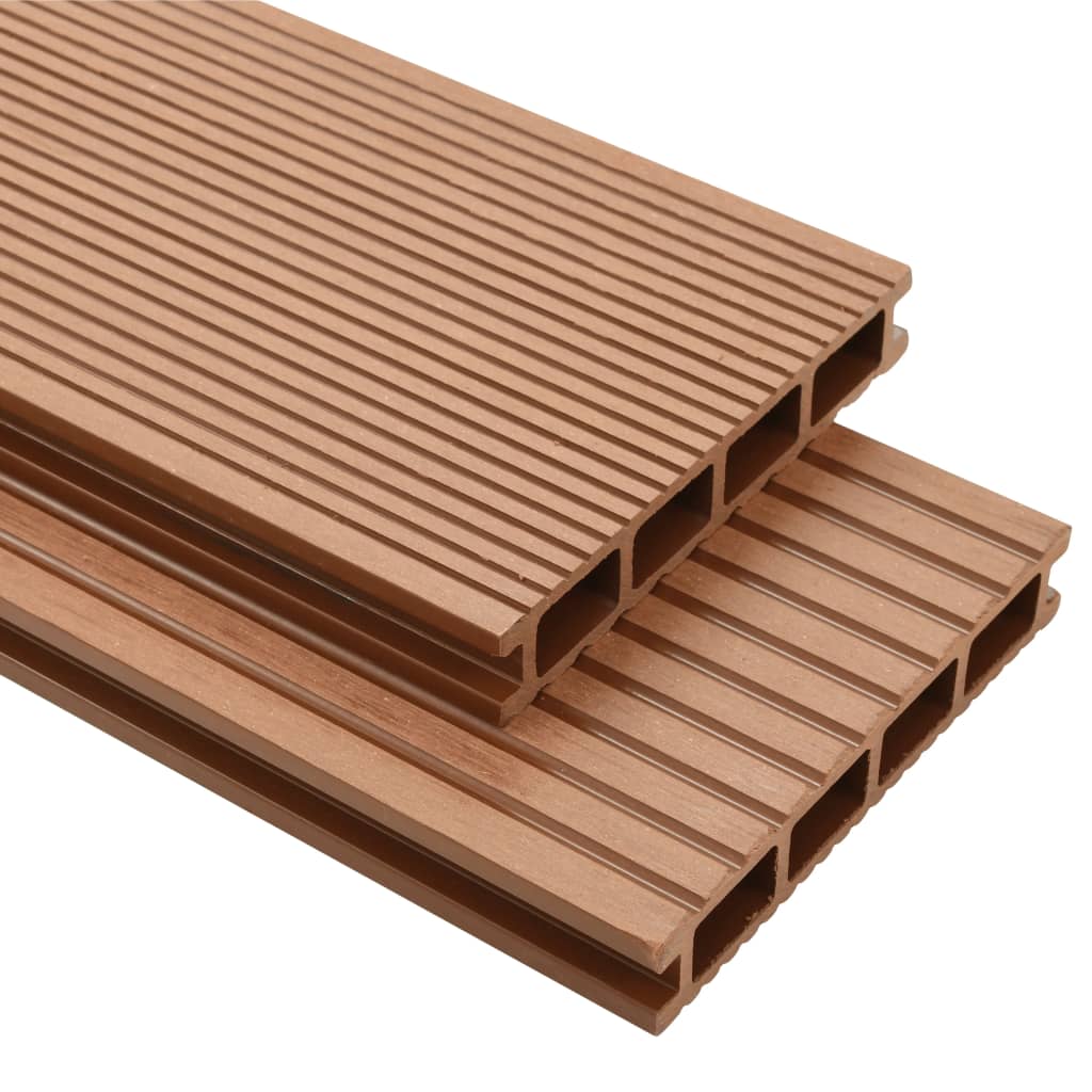 vidaXL WPC Decking Board Hardware Garden Patio Pool Tiles Multi Colors/Sizes