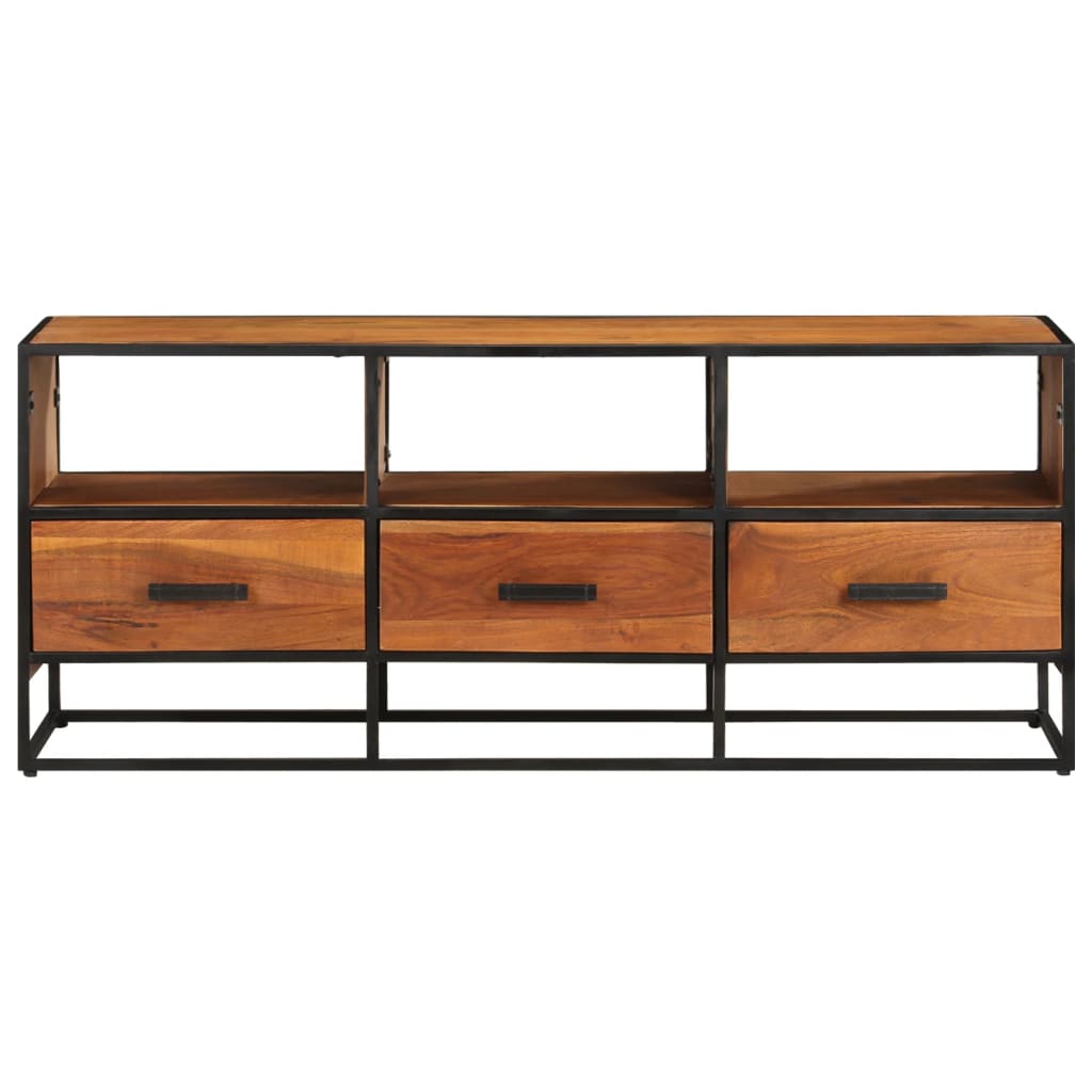 vidaXL TV Stand TV Unit Sideboard Home TV Console Media Unit Rough Mango Wood