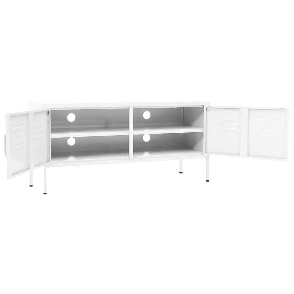 vidaXL TV Stand TV Unit Sideboard Home TV Console Media Unit Cupboard Steel