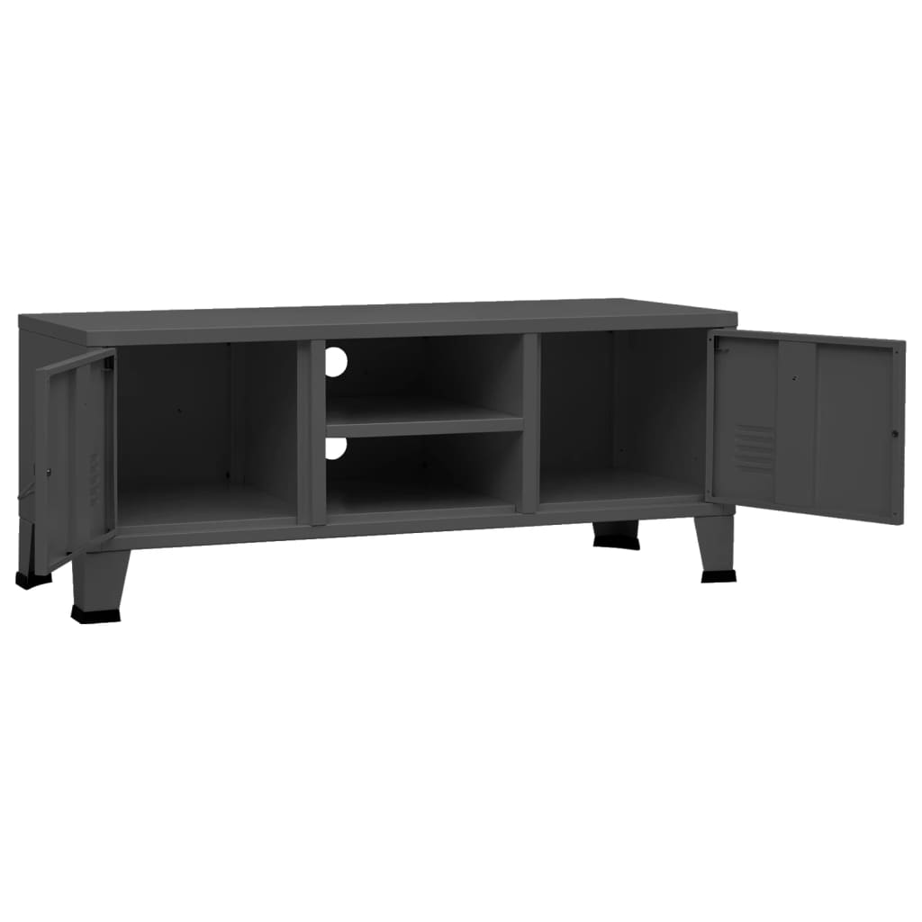 vidaXL TV Stand TV Console Sideboard TV Unit Home Media Unit Cupboard Metal