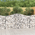 vidaXL Gabion Basket Arched Gabion Basket Planter for Flower Galvanized Iron