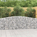 vidaXL Gabion Basket Arched Gabion Basket Planter for Flower Galvanized Iron