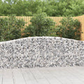 vidaXL Gabion Basket Arched Gabion Basket Planter for Flower Galvanized Iron