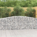vidaXL Gabion Basket Arched Gabion Basket Planter for Flower Galvanized Iron