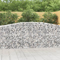 vidaXL Gabion Basket Arched Gabion Basket Planter for Flower Galvanized Iron