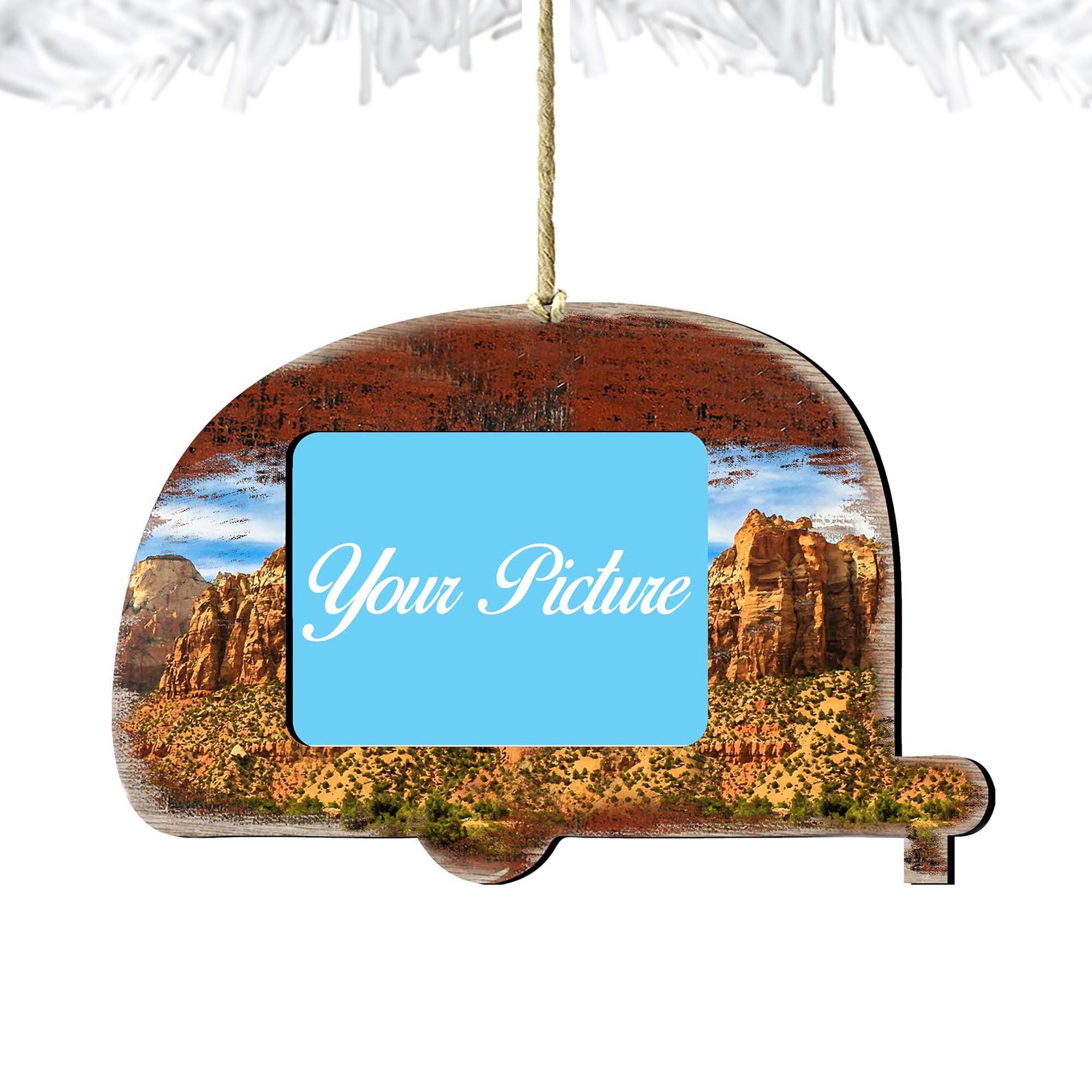 Camper Woodsy Wooden Ornaments by G. DeBrekht - Wildlife Holiday Decor - 8198431-2