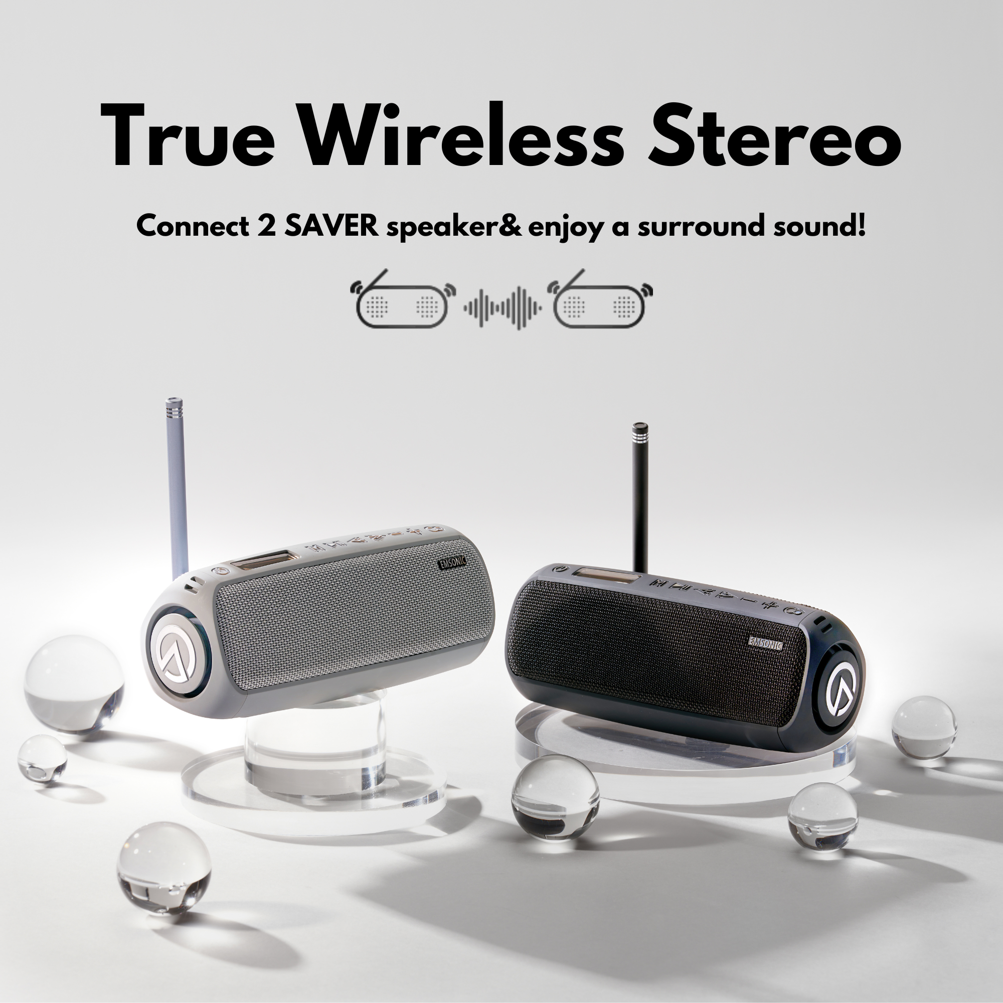 Saver Speaker w/ CO Detector & FM Radio