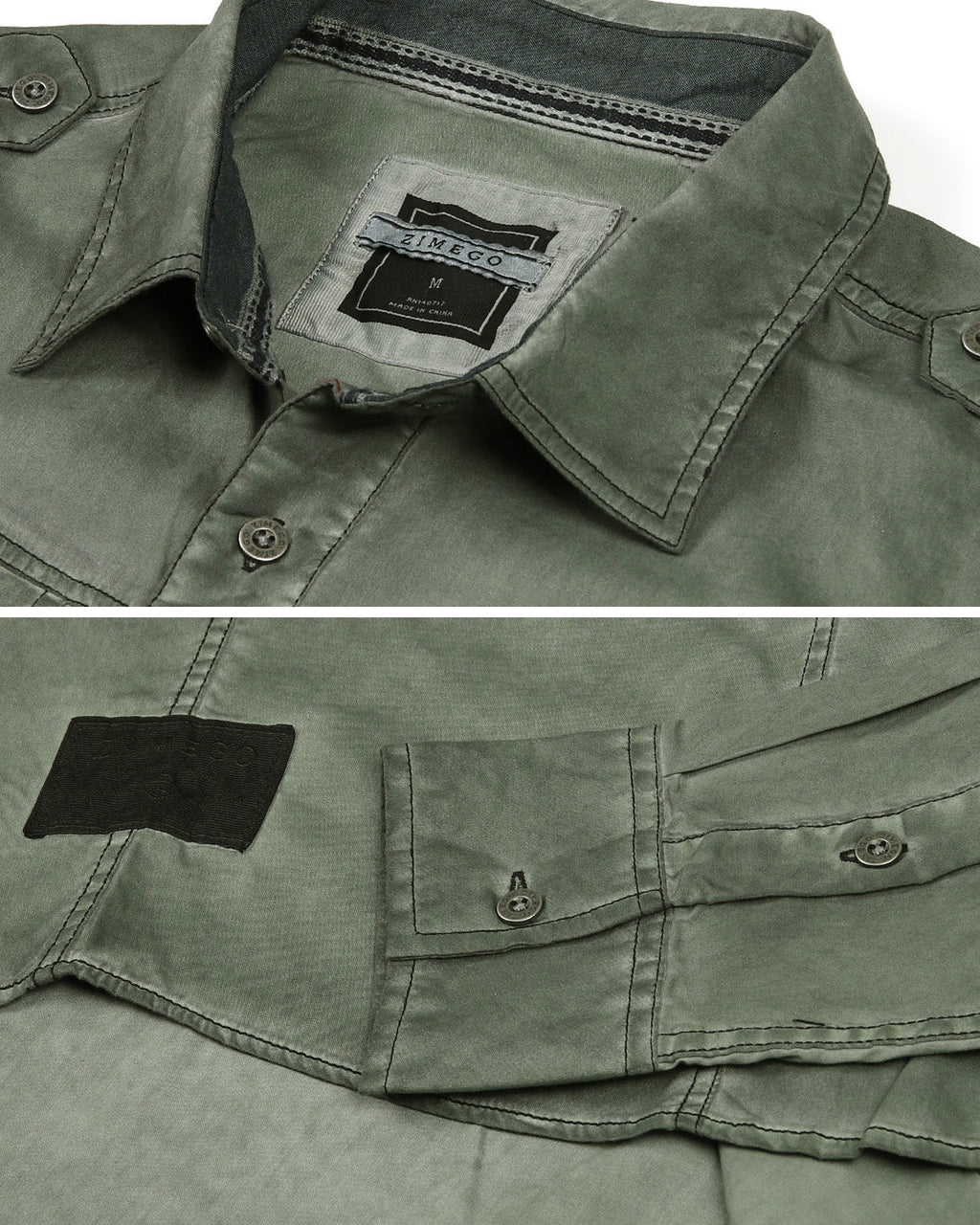 Vintage Wash Rugged Fashion Button Shirts