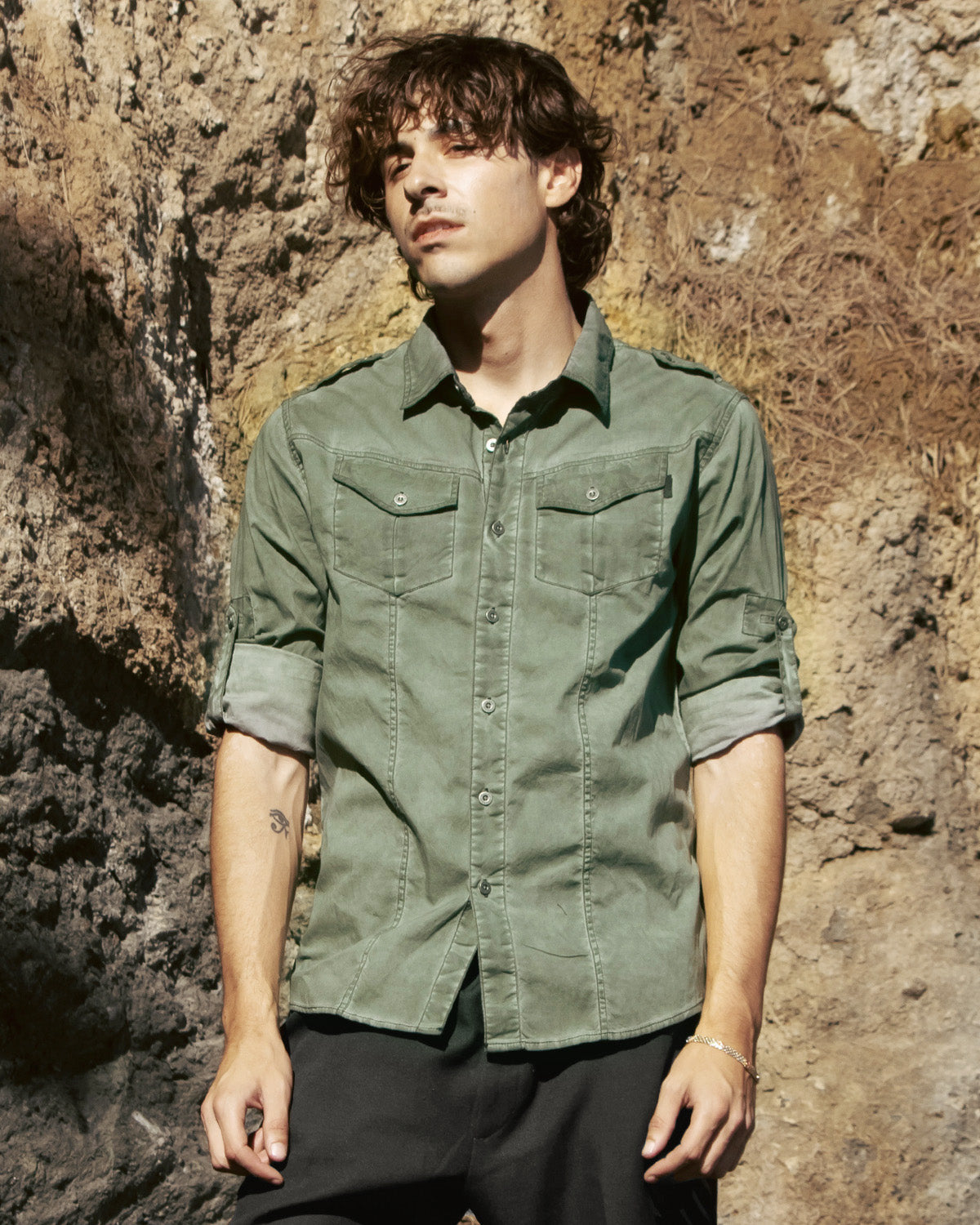Vintage Wash Rugged Fashion Button Shirts