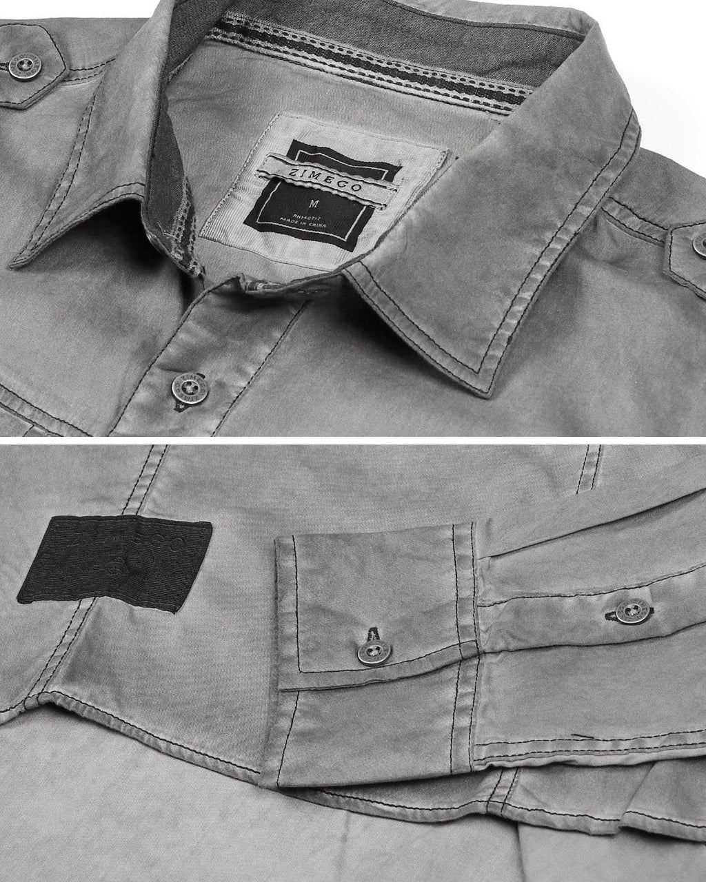 Vintage Wash Rugged Fashion Button Shirts