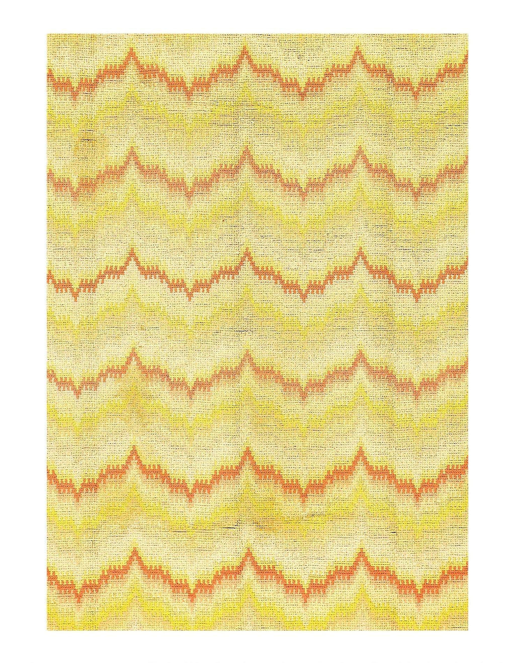 Canvello Early 20th Century Handmade Oriental Antique Spain Art Deco Hand-Knotted Spanish Savonnerie Area Rug for Living Room - 6'3'' X 8'11''