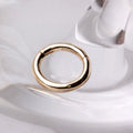14Kt. Yellow Gold Seamless Clicker Ring - 8mm