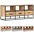 vidaXL TV Stand TV Unit Sideboard Home TV Console Media Unit Rough Mango Wood